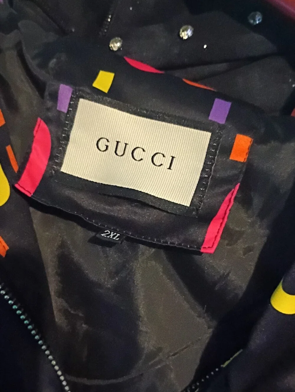 Gucci Multicolor GG Logo Zip Hoodie Jacket Unisex For Me And Woman